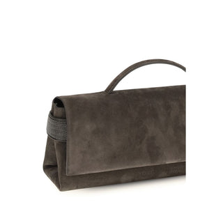 Brunello Cucinelli Essence Suede Top-Handle Bag