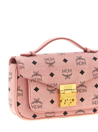 MCM Tracy Medium Visetos Crossbody Bag