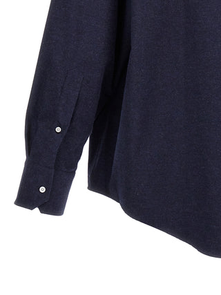 Thom Browne Blue Cotton Blouse