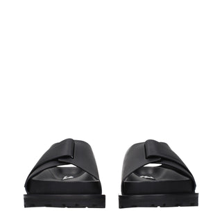 Jil Sander Leather Strap Slippers
