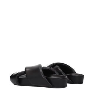 Jil Sander Men's Leather Slippers