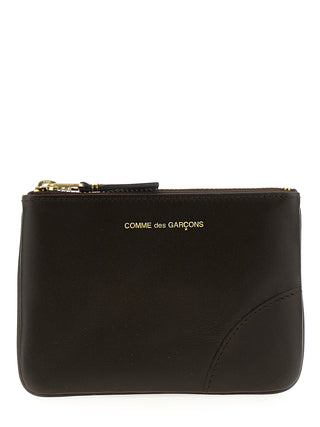 Comme Des Garçons Brown Calfskin Cardholder
