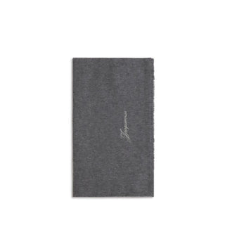 Jacquemus Gray Wool Oves Aries Scarf
