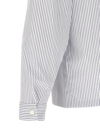 Prada Blue Cotton Blouse