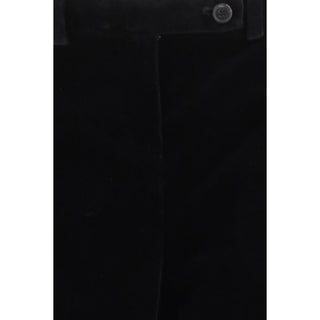 Khaite Black Viscose Casual Pants