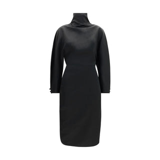 Khaite Black Acetate Cocktail Dress