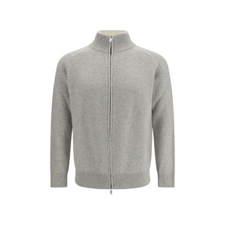 Lardini Gray Wool Oves Aries Sweatshirt