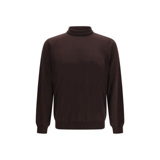 Lardini Brown Wool Oves Aries Sweatshirt