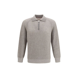 Brunello Cucinelli Gray Cashmere Sweater