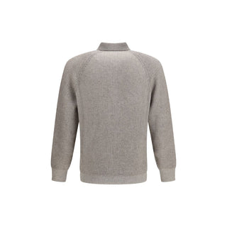Brunello Cucinelli Gray Cashmere Sweater