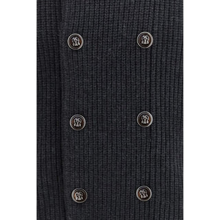 Brunello Cucinelli Gray Cashmere Cardigan