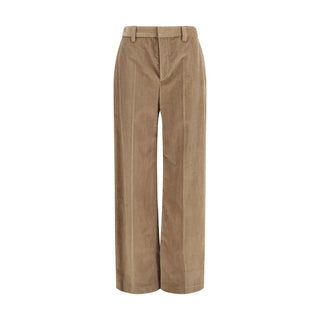 Brunello Cucinelli Brown Cotton Casual Pants