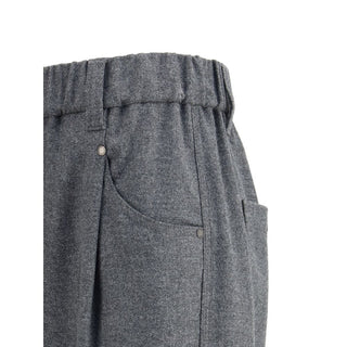 Brunello Cucinelli Mélange Wool Trousers