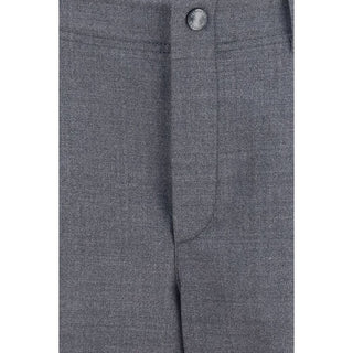 Brunello Cucinelli Gray Wool Oves Aries Cargo Pants
