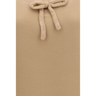 Miu Miu Beige Wool Oves Aries Casual Dress