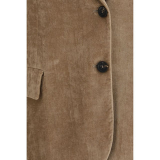 Brunello Cucinelli Beige Viscose Full-Length Jacket