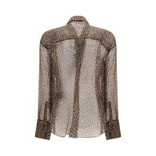 Brunello Cucinelli Dapple Silk Organza Shirt