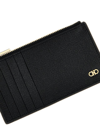 Ferragamo Black Calfskin Cardholder