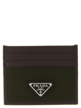 Prada Bicolor Recycled Polyamide Cardholder