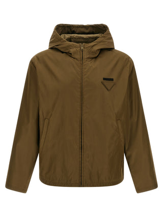 Prada Bicolor Polyamide Shell Jacket
