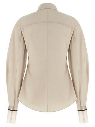 Brunello Cucinelli Beige Cotton Blouse