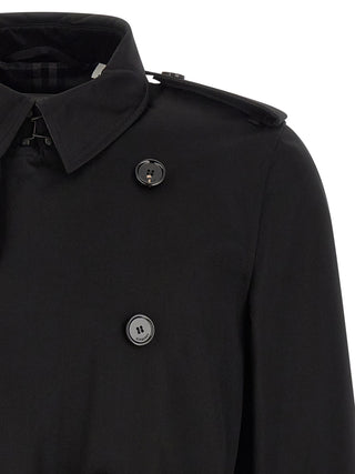 Burberry Black Cotton Coat