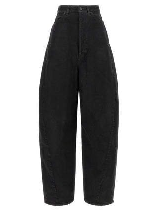 Balenciaga Black Cotton High-Waisted Jean