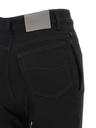 Balenciaga Black Elastane High-Waisted Jean