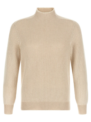 Brunello Cucinelli Beige Cashmere Cardigan