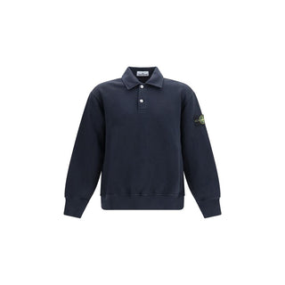 Stone Island Tubular Cotton Polo Sweatshirt