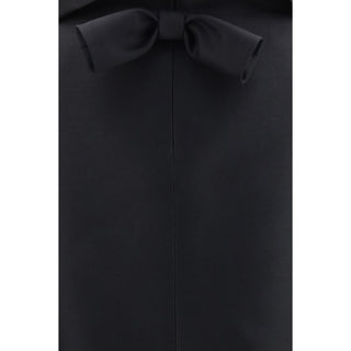 Balenciaga High-Collar Bow Top