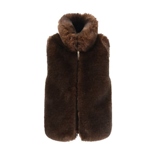 Woolrich Faux Fur Panel Vest