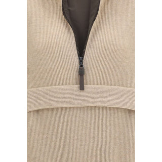 Brunello Cucinelli Half-Zip Cashmere Sweater