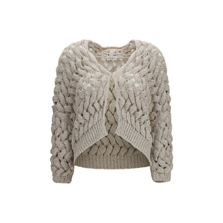 Brunello Cucinelli Openwork Sequin Cardigan