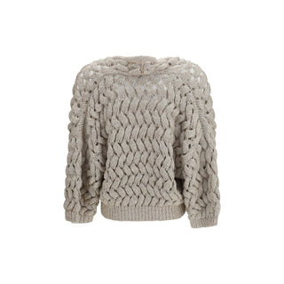 Brunello Cucinelli Openwork Sequin Cardigan