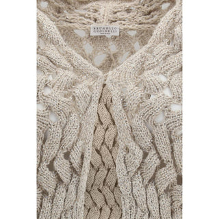 Brunello Cucinelli Openwork Sequin Cardigan