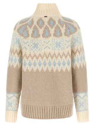 Herno Jacquard Wool Cashmere Sweater