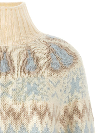 Herno Jacquard Wool Cashmere Sweater