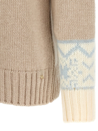 Herno Jacquard Wool Cashmere Sweater
