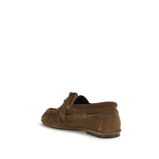 Saint Laurent Le Loafer Cassandre Suede Loafers