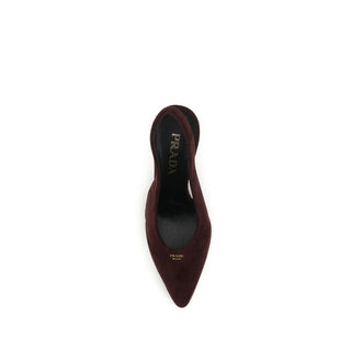 Prada Suede Slingback Pumps