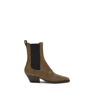 Brunello Cucinelli Suede Ankle Boots