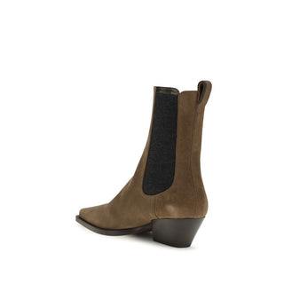 Brunello Cucinelli Suede Ankle Boots