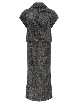Missoni Gray Polyamide Midi Dress