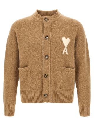 AMI Paris Ami de Coeur Alpaca Cardigan