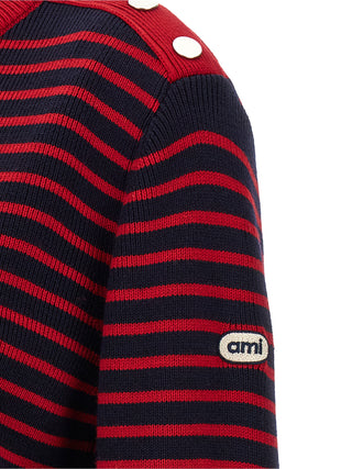 AMI Paris Marinière Wool Sweater