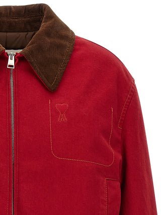 AMI Paris Ami de Coeur Cropped Jacket