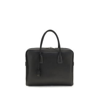 Saint Laurent Black Calf Leather Bos Taurus Handbag