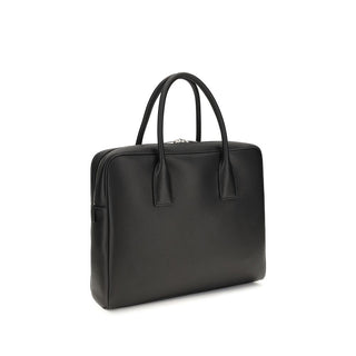 Saint Laurent Black Calf Leather Bos Taurus Handbag