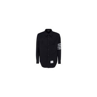 Thom Browne Blue Wool Oves Aries Dress Shirt